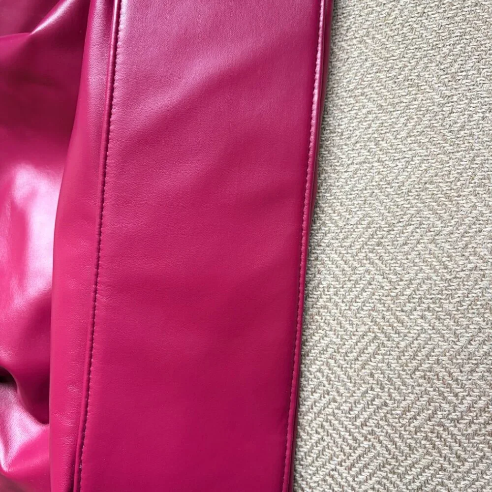 Neiman Marcus Leather - like Plum Tote - Picture 6 of 8